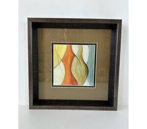 Framed Art "Coalescence II" by Lanie Loreth 11 inch x 11 inch double mat